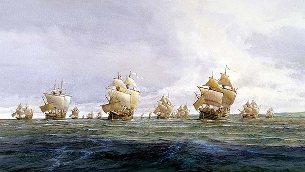 Titre original : Civilization.ca - Voyages of Martin Frobisher - Ships of the third voyage